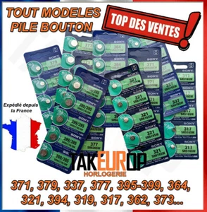 Pile bouton Sony muRata batterie 337 317 379 321 364 377 362 397 371 395 373 394