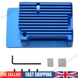 Metal Housing with Heatsink Open Case Design for RPI (Blue Without Fan) - Afbeelding 1 van 6