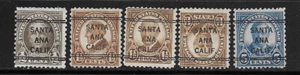 California Precancels - Santa Ana 246 - 5 1926/32 DLEs - Picture 1 of 1