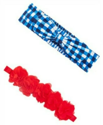 Nuevo paquete de 2 diademas americanas First Impressions para bebés niñas Foto 1 de 2