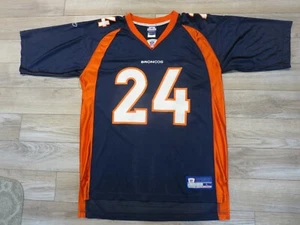 Champ Bailey #24 Denver Broncos NFL Reebok Football Jersey L LG mens - Picture 1 of 3