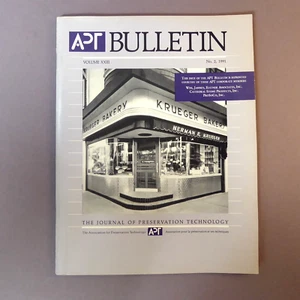 APT Bulletin: The Journal of Preservation Technology 1991 Vintage Magazine - Bild 1 von 5