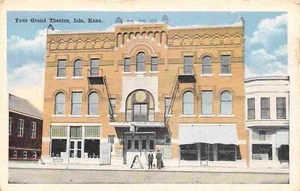 Postal de Your Grand Theatre Theater Iola Kansas 1920c - Imagen 1 de 2