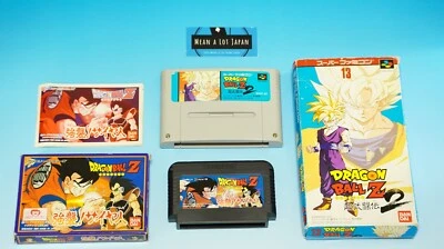 Lot Doragonball Z SFC & FC Famicom Game Kyoshu Saiya Japan Retro w/box IN HAND - Image 1 of 4