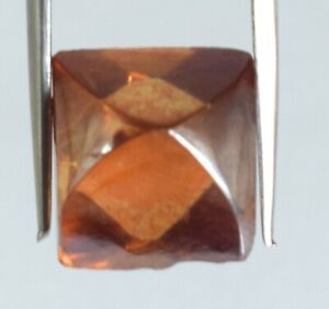 Loose CVD 15.35 Ct Fancy Orange Eye Clean Certified Loose Diamond Facet