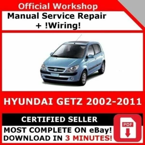 FABRYCZNY SERWIS WARSZTATOWY INSTRUKCJA NAPRAWY HYUNDAI GETZ 2002-2011 +OKABLOWANIE! - Zdjęcie 1 z 6