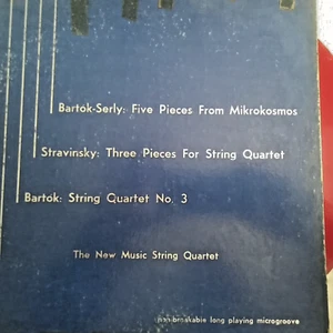 Bartok-Serly 5 Mikrokosmos-New Music String Quartet LP Red Vinyl RARE BRS-001 - Imagen 1 de 1