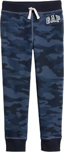 GAP Boys' Heritage Logo Pull-on Jogger Sweatpants Medium, Blue Camo - Picture 1 of 4