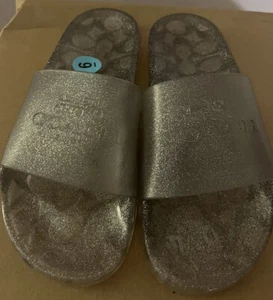 Coach C3068 Ulyssa Women's Rubber Jelly Slide Sandals Size 10 - Picture 1 of 5