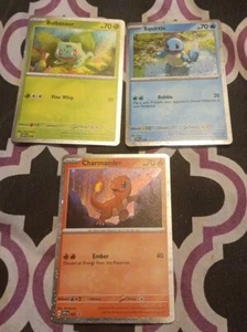 Charmander 47 Squirtle 48 Bulbasaur 46 Black Star Promo Near Mint Pokemon - Bild 1 von 3