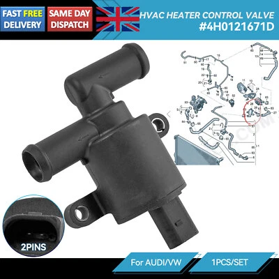 4H0121671D Coolant Control Valve For VW Golf Polo Audi A3 A4 A5 A6 A7 Skoda Seat - Image 1 of 4