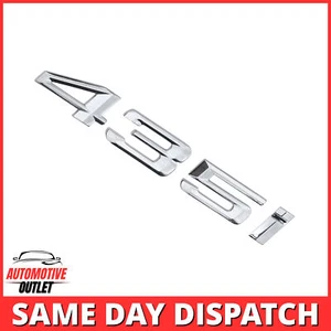435i LETTERING REAR BOOT LID TRUNK BADGE EMBLEM FOR BMW 4 SERIES, CHROME - Picture 1 of 3