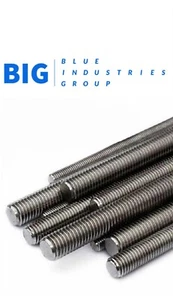 Tige filetée en acier inoxydable de qualité marine A4 1 mètre M6 M8 M10 M12 M16 M20 - GRANDE - Photo 1/1