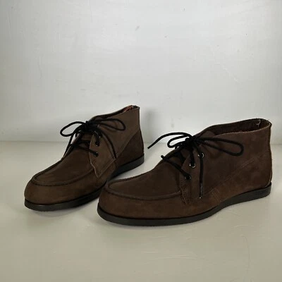Vintage Sebago Campsides Mid Shoes Chukka Boots Women’s 9 Made USA NEW Chocolate - Image 1 of 4
