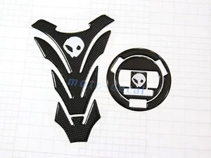 Real Carbon Fiber For F650GS R1200GS HP4 SPORT Fuel Cover Decal Gas Tank 3D Pad - Picture 1 of 21