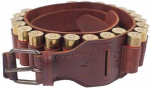 J7 Leather Bandolier Cartridge Belt 12 caliber Brown VlaMiTex - Picture 1 of 5