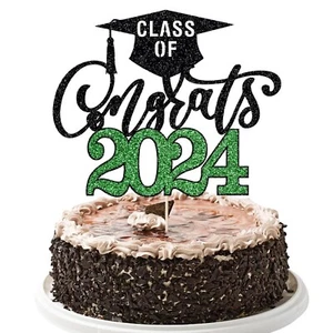 Class of Congrats 2024 Cake Topper, Congrats Grad, Senior High School College... - Picture 1 of 7