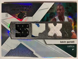2008-09 SPX Winning Material Kevin Garnett Triple Jersey Patch 18/25 Game Used