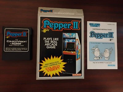 Pepper II for Colecovision Complete In Box CIB Near Mint Shape Tested - Image 1 of 4
