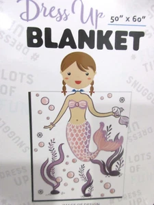 Mermaid Plush Throw Blanket 50" x 60" - Picture 1 of 3