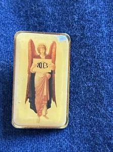 Angel Cloisonné Metal Oblong Pin - Picture 1 of 2