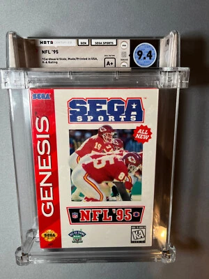 Sega Sports NFL 95 1995 Sega Genesis WATA Brand New 9.4 / A+ - Image 1 of 2