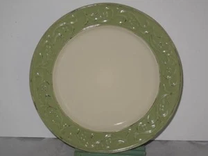 Pier 1 One antiker Salat-Dessertteller mit Blumenmuster - Bild 1 von 1