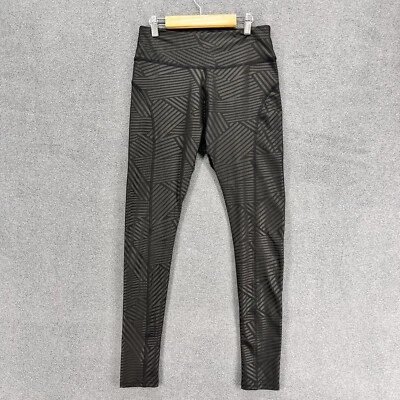 Nuevo Mixto Leggings Mujer Pequeño Negro Tiro Alto Rayas Elásticas Foto 1 de 4