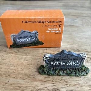 Department 56 Halloween Village Accessories Welcome To The Boneyard 4038900 - Picture 1 of 7