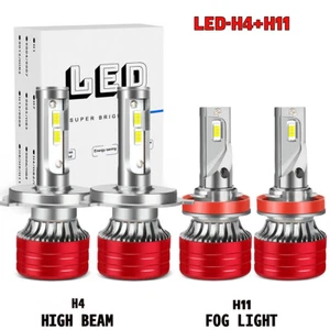 For Renault Kwid 2019-2021 6000K Combo LED Headlight High/Low Fog Light Bulbs - Picture 1 of 12