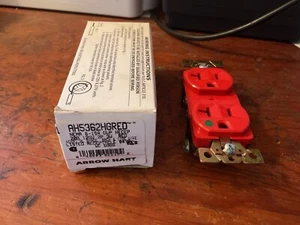 Arrow Hart RED Receptacle Outlet 5-20R 20A AH5362HGRED (SS-1241) - Picture 1 of 1