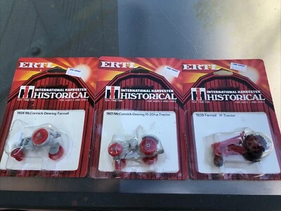 Ertl 1:64 1939 Farmall H +1921 McCormick Deering 10-20 hp Tractor Lot New Old - Image 1 of 4