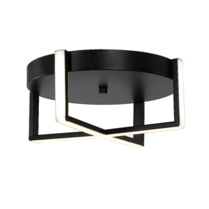 ORIGIN 21 - 12.25" Matte Black Integrated Dimmable Flush Mount LED 1 -Light -NEW - Picture 1 of 10