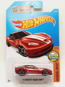 Hot Wheels 11 Corvette Grand Sport -2016 HW Digital Circuit 22/250 Treasure Hunt - Picture 1 of 6