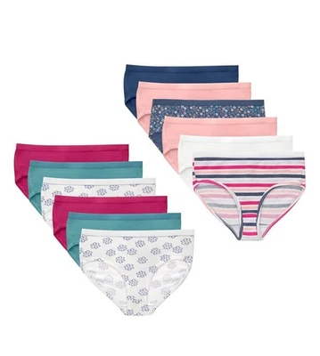 Hanes Girls' Tagless Brief Underwear 12-Pack  / Size 10❗️No Tags - Image 1 of 2
