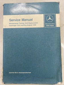 MERCEDES BENZ SERVICE MANUAL for VEHICLES BUILT 1959-1967 - ENGLISH - Bild 1 von 13