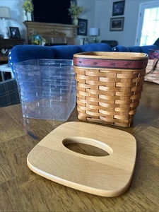Longaberger 1994 Fathers Day Tissue Basket, Protector & Lid - Picture 1 of 10