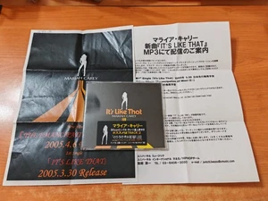 MARIAH CAREY It's like that EU PROMO CD SINGLE + JAPAN PROMO STICKER + INSERTS - Picture 1 of 4