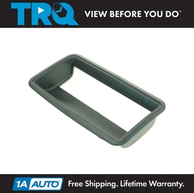 TRQ Black Tailgate Tail Gate Handle Bezel for Chevy 1500 2500 3500 Pickup Truck - Imagem 1 de 4