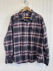 Carhartt plaid women’s XXL size 20 Flannel Button Up Shirt Fall - Picture 1 of 11