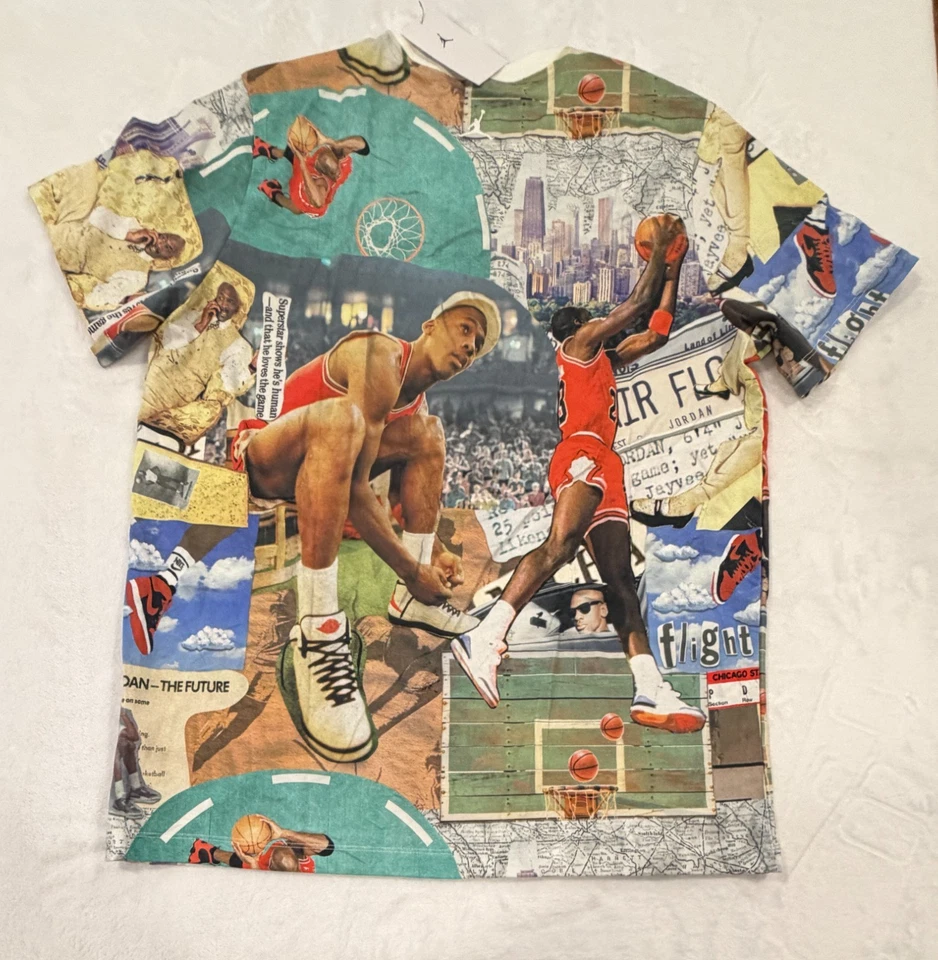 Size XL - Nike Air Jordan Flight Essentials Iconic Moments Tee Shirt FZ1923-100