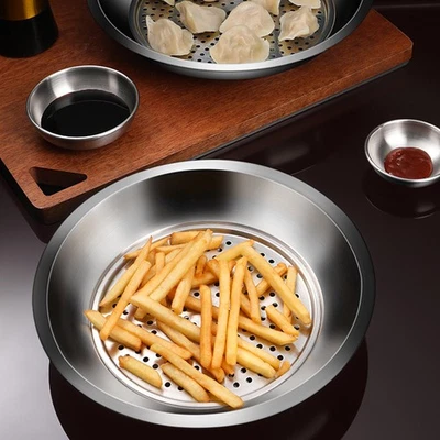  Lastre Di Acciaio Inox Piatti Piastra Inossidabile Piatto Frutta - Immagine 1 di 4