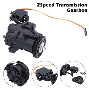 2 Speed Transmission Gearbox with Servo Gears For 1/10 Traxxas TRX-4 TRX-6 - Picture 1 of 7