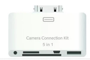 30 pin 5 in 1 camera connection kit adapter adaptor for iPad iPads - Afbeelding 1 van 1