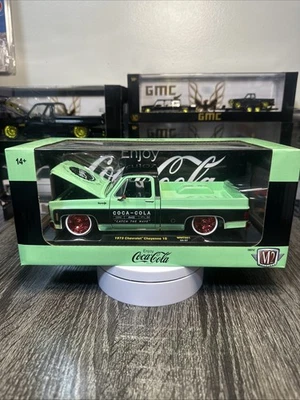 M2 Machines 1973 Chevy Cheyenne 10 Coca-Cola Chase 1/750 SquareBody Truck 1:24 - Image 1 of 4