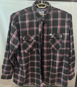 DIXXON “Bowie” Mens 4XL Long Sleeve Button Flannel Shirt #1919 - Picture 1 of 9