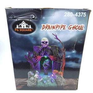 NUEVA ESTATUILLA DE Halloween fg Cuadrada LED Animada Música Drenaje Ghoul - Imagen 1 de 7