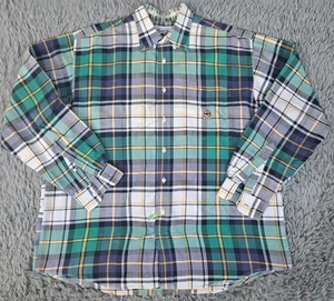 Camisa grande Cinch para hombre azul a cuadros occidental con botones manga larga informal al aire libre - Imagen 1 de 11