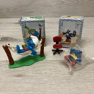 Schlümpfe 40226 40263 Hängestuhl Vintage Schleich Figur 1981 - Bild 1 von 7