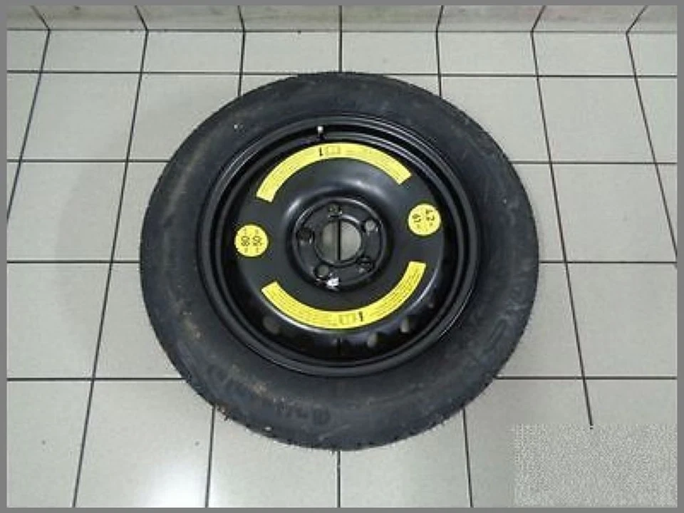 Mercedes Benz W209 W203 Notrad Felge Stahlfelge Stahl 3,5x16 ET17 2094000402 - Bild 1 von 1